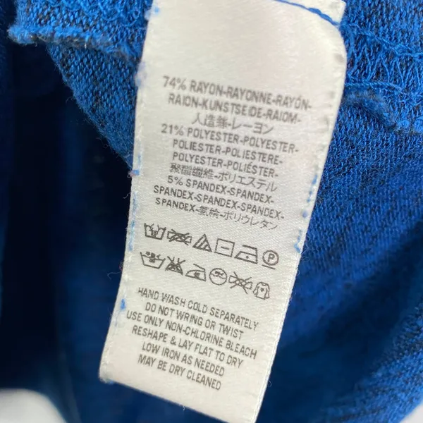 Free People‎ We The Free Blue Cut Off Tank Top Womens XS Marled Summer Basic - Image 6