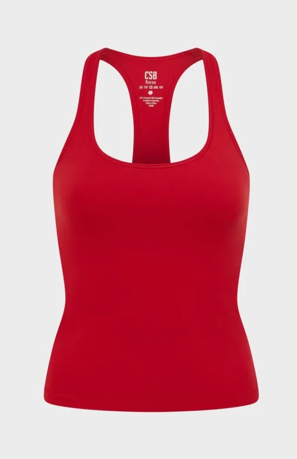 CSB Form Racerback tank Red Size M - Image 2