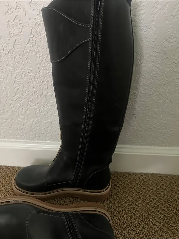 Kelsi Dagger For Anthropologie Cape Equestrian Black Riding Boots - Image 9