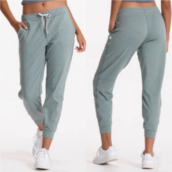 Vuori Performance Jogger Small Stormy Sage Heather Green Athleisure Sporty - Image 2