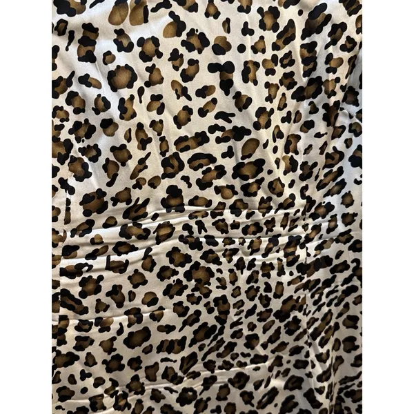 Bryan Bradley‎ Animal Print Silk Dress Size Sheath Size - Image 3