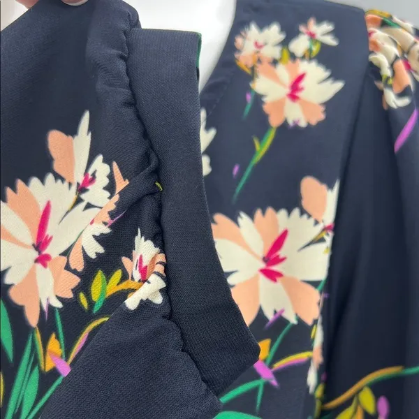 Lulu's Herbaceous Babe Navy Floral Shift Large Dress - Image 3