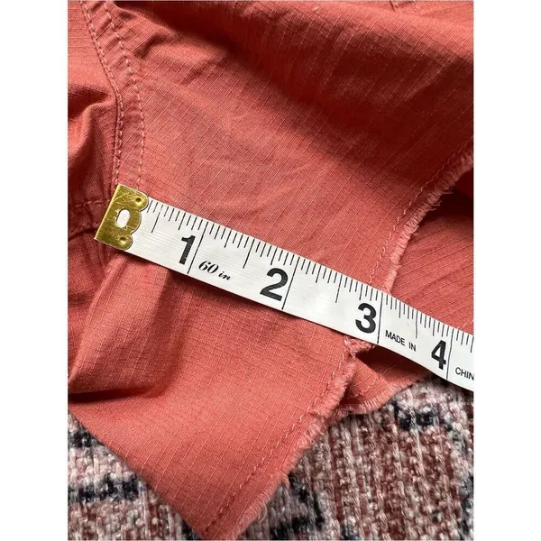 Vuori Vintage Ripstop Shorts Cinnamon Casual Athleisure Rust Red Size Medium - Image 6
