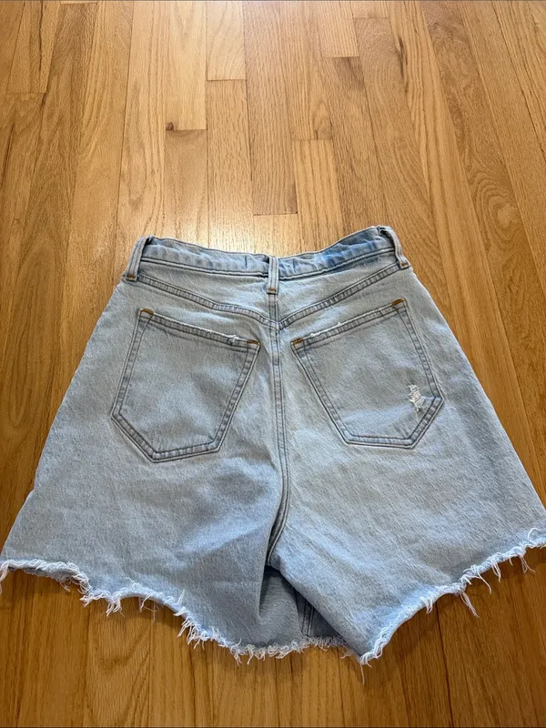Abercrombie & Fitch Curve Love The Dad Short High Rise Sz 0/25 - Image 6