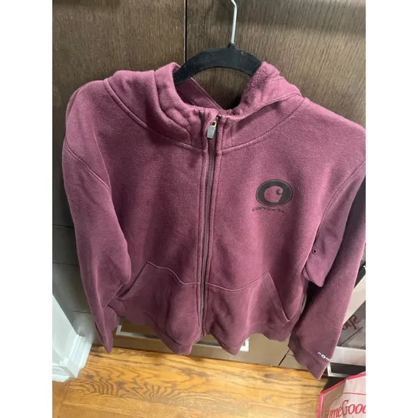 CARHARTT FORCE® DELMONT‎ GRAPHIC ZIP-FRONT HOODED SWEATSHIRT women's xxl - Image 2