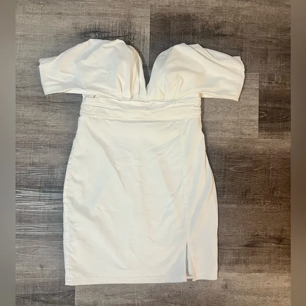 SELFIE LESLIE Oui Madame Off The Shoulder Mini Dress - Image 4