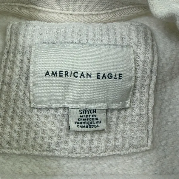 American Eagle Graphic Cabin Mountain Crewneck Sweatshirt Size Small - Image 7