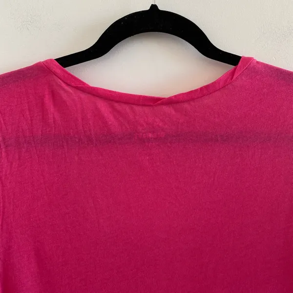 Old Navy Pink Twisted Collar Lightweight Short Sleeve Tee Medium New W/O Tag - Image 6