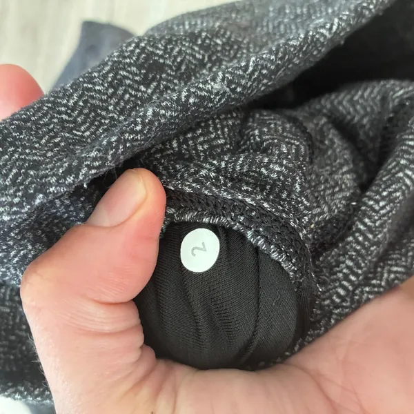 Lululemon Wunder Under High Rise Leggings Herringbone Black White Size 2 - Image 4