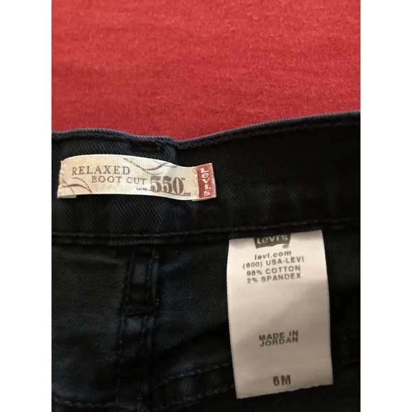 Levi’s black bootcut relaxed fit denim jeans Size 6 - Image 4