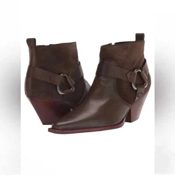 Vince Camuto Brown Leather Ankle Boots(Size 8M) - Image 4