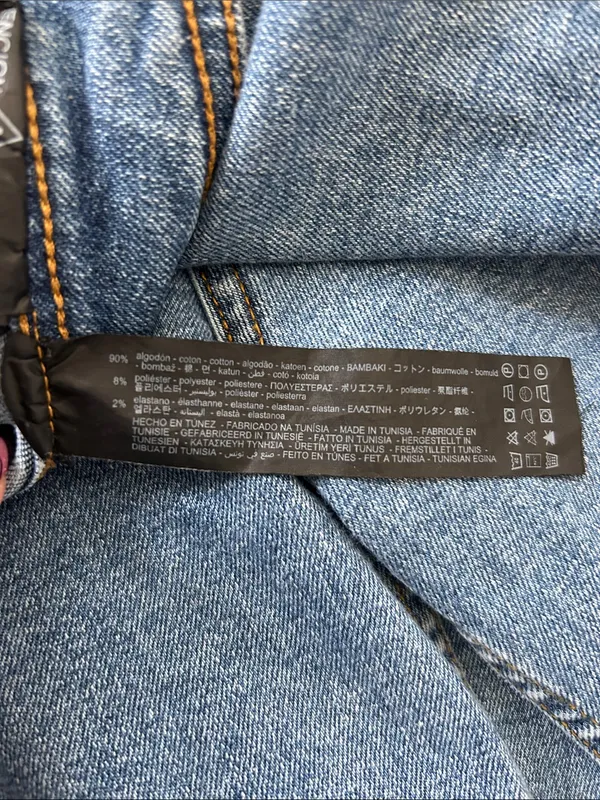 Zara The Marine Straight High Rise Wide Leg Jeans - Image 7