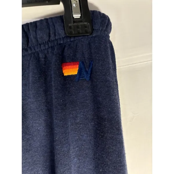 Aviator Nation Sweatpants Womens L Navy Joggers Lightning Bolt Aspen Snowmass - Image 3