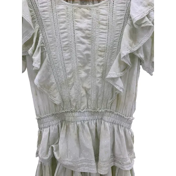 LoveShackFancy Natasha‎ Heritage Mini Dress L Cottagecore Boho Cowgirl Romantic - Image 7