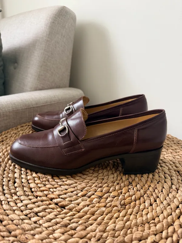 Nine West Brown Leather Loafers - Image 4