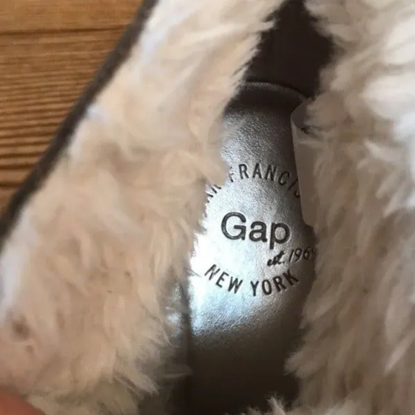 GAP NEW YORK “Gwen Shearling” Tree‎ Bark Suede Wedges Boots ladies size 9 - Image 10