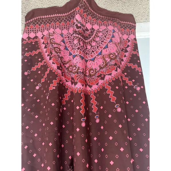 Chelsea‎ & Violet Small Womens Maxi Dress Long Sleeve Burgundy Boho Peasant - Image 7