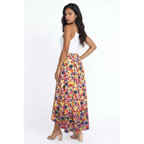 Hutch Anthropologie Bethanie High/Low Dress Florals Size Medium - Image 2