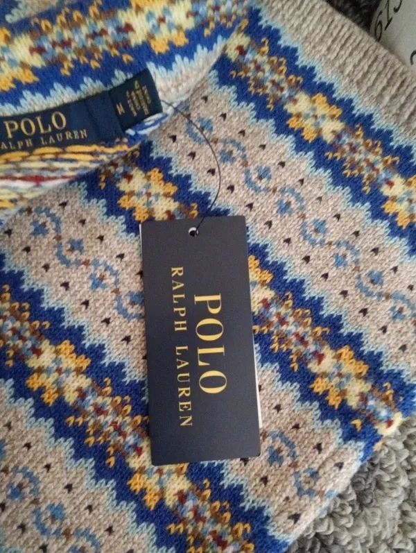 Polo Ralph Lauren Silk Cotton Fair Isle Sweater Skirt Equestrian Nordic Cottage - Image 7