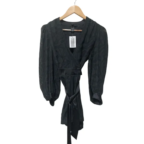 Jonathan Simkhai Chiffon Fil Coupe‎ Coup Wrap MINI Dress Size XS - Image 5