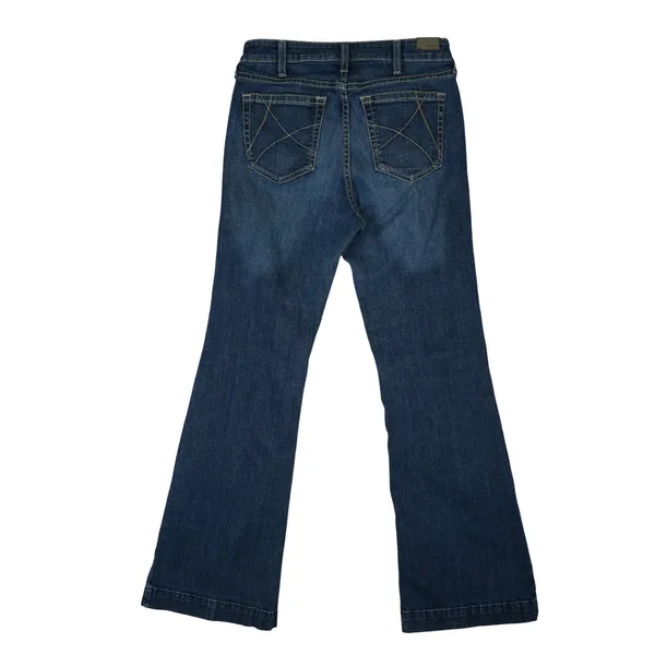 Ariat Slim Trouser Jeans Women 30R Blue High Rise Ella Wide Leg Western Cowgirl - Image 3