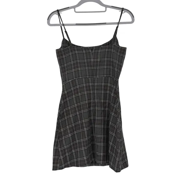 Reformation Plaid Mini Dress Size 0‎ Spaghetti Strap Fit & Flare Preppy Academia - Image 2