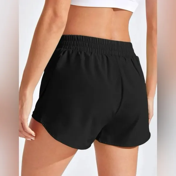 Black Athletic Shorts Size XS - Image 3