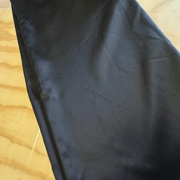 Zara Satin Cargo Pants Wide Leg Utility Trousers Size Medium Women's Black - Image 6