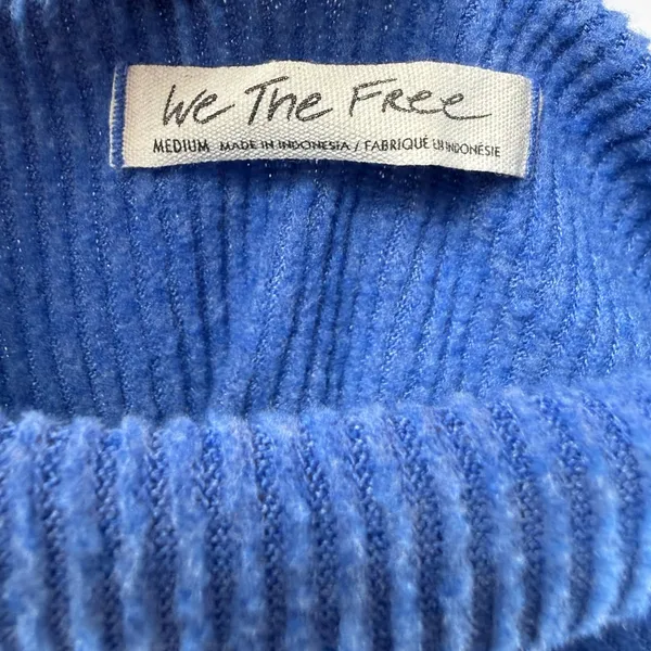 Free People Main Squeeze Hacci in Blue‎ Size Medium - Image 4