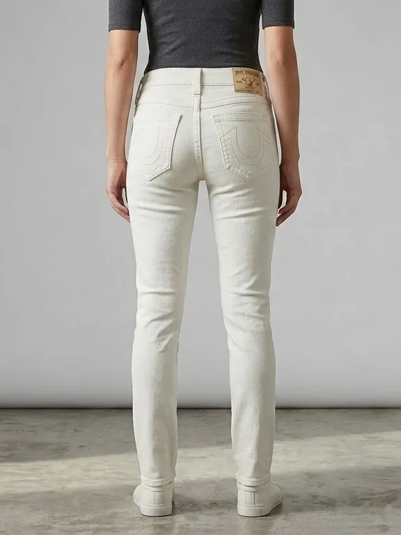 True-religion Women's White Jeans - Image 2