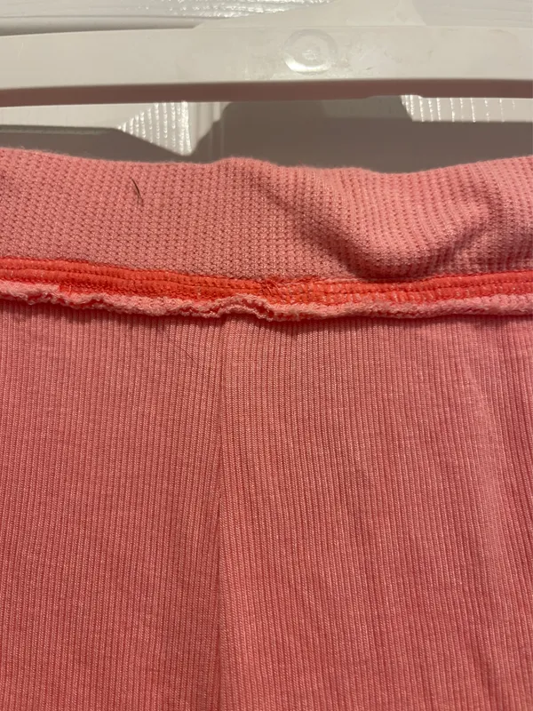 Urban Outfitters Out From Under L Pink Flowy Lounge Pants Large Coral Cute - Image 5