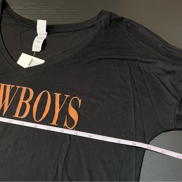 District Women’s Black Oklahoma Cowboys‎ Long Sleeve Top Medium NWT - Image 10