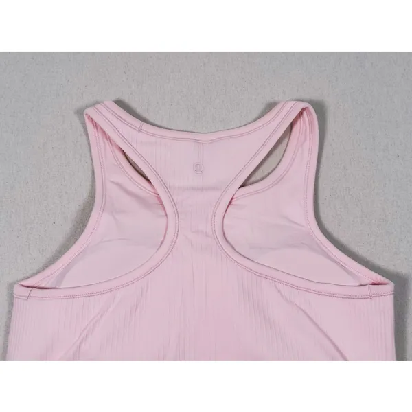 Lululemon Ebb to Street Cropped Racerback Tank Top Size 10 Pink Yoga Athletic - Image 4