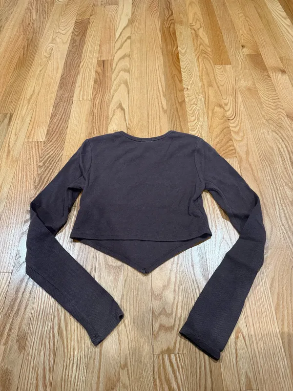 Garage Brown Long Sleeve Top - Image 2