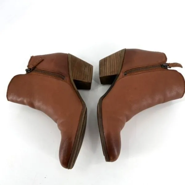 Frye Judith Zip Ankle Bootie Whiskey Cognac Brown‎ Size 7 Double zipper boot - Image 5
