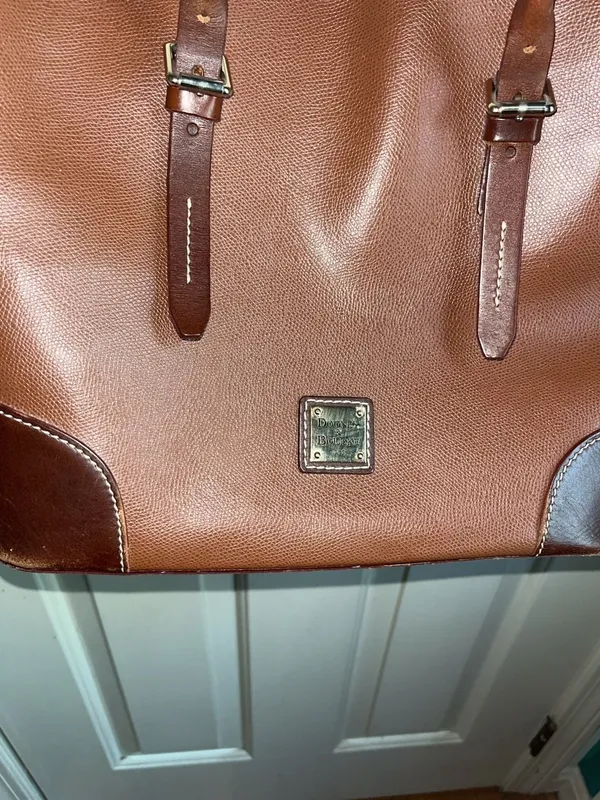 Dooney & Bourke Pebble Grain Leather Satchel with Crossbody Strap - Image 2