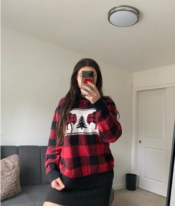 Christmas sweater Red Size M - Image 3