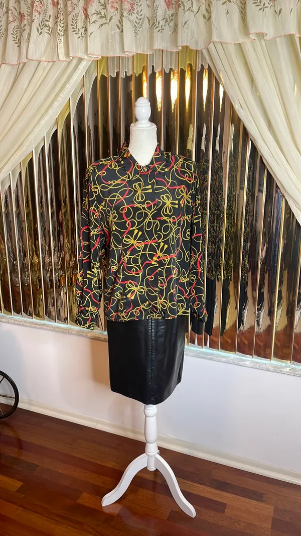 Phoenix Vintage  Leather Skirt - Image 4