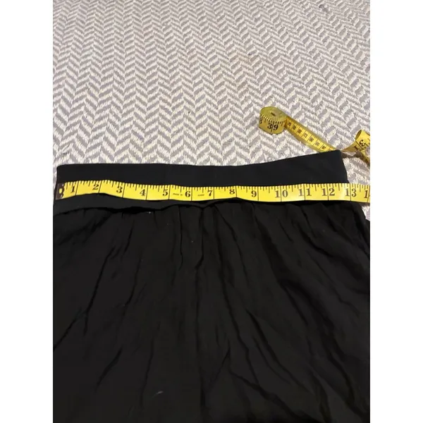 Hard Tail Women's Black Harem Foldover Waist Capris Sz Small - Image 9
