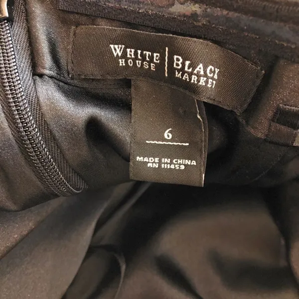 White House Black Market Black Strapless Dress - Image 7