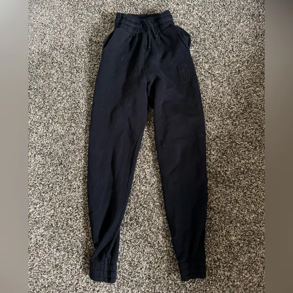 Frankie’s Bikinis Frank‎ Oversized Sweatpants Sz Small in Black - Image 4
