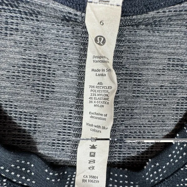 Lululemon Swiftly Tech Short Sleeve 2.0 Shirt Womens 6 Floral Print Fitted - Image 4
