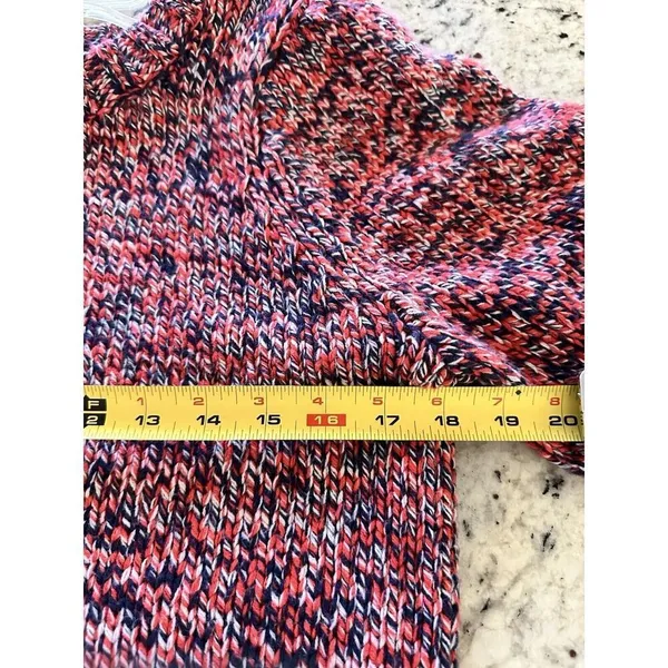 525 America Women's Multicolor Balloon Sleeve Crew Neck Pullover Sweater Large - Image 4