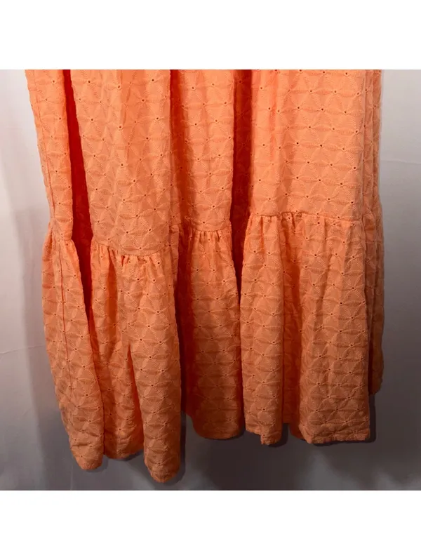 Fairhope Coral Eyelet Midi Dress XXL NWT Boho - Image 4