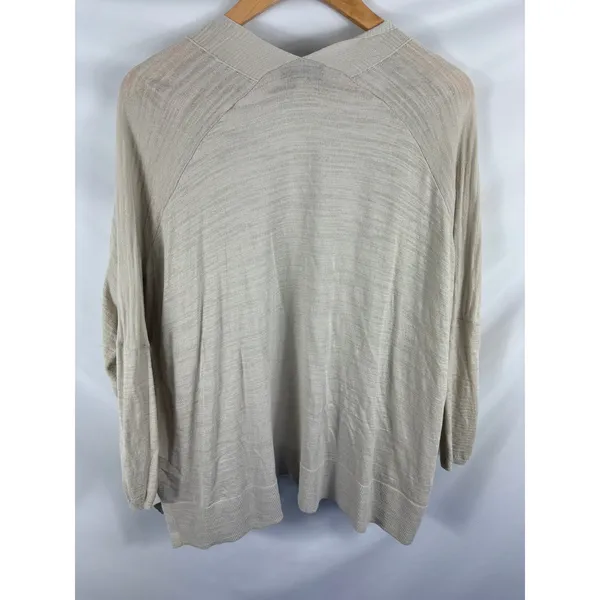 Ann Taylor LOFT Oversized Tan Knit Cardigan Size XS - Image 4