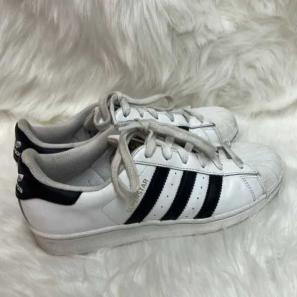 ADIDAS superstar tennis shoes Size 7.5 B-23‎ - Image 5