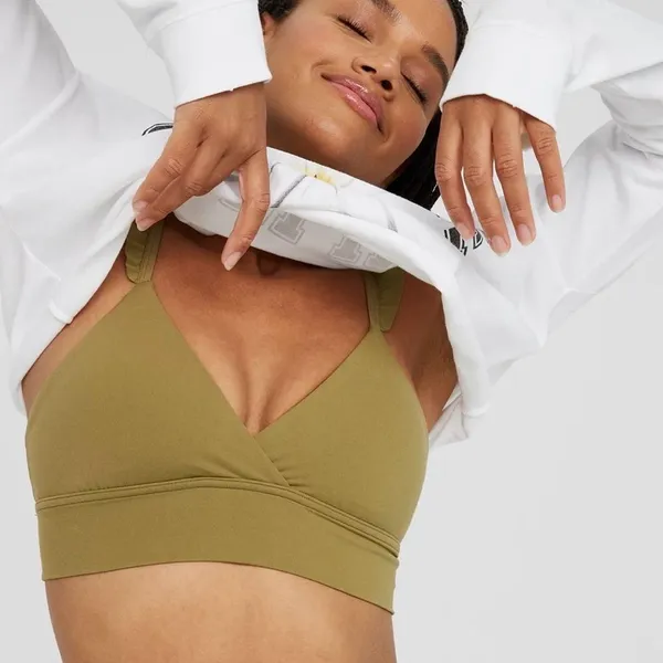 OFFLINE By Aerie Real Me XTRA Ruffle Green Sports Bra(Size Medium) - Image 4