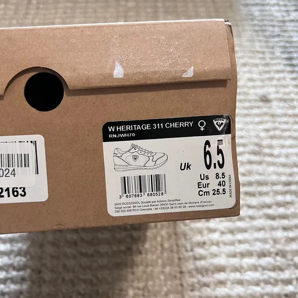 Rossignol Womens Heritage 311 Cherry Sneaker Sz UK 6.5/US 8.5 - Image 8