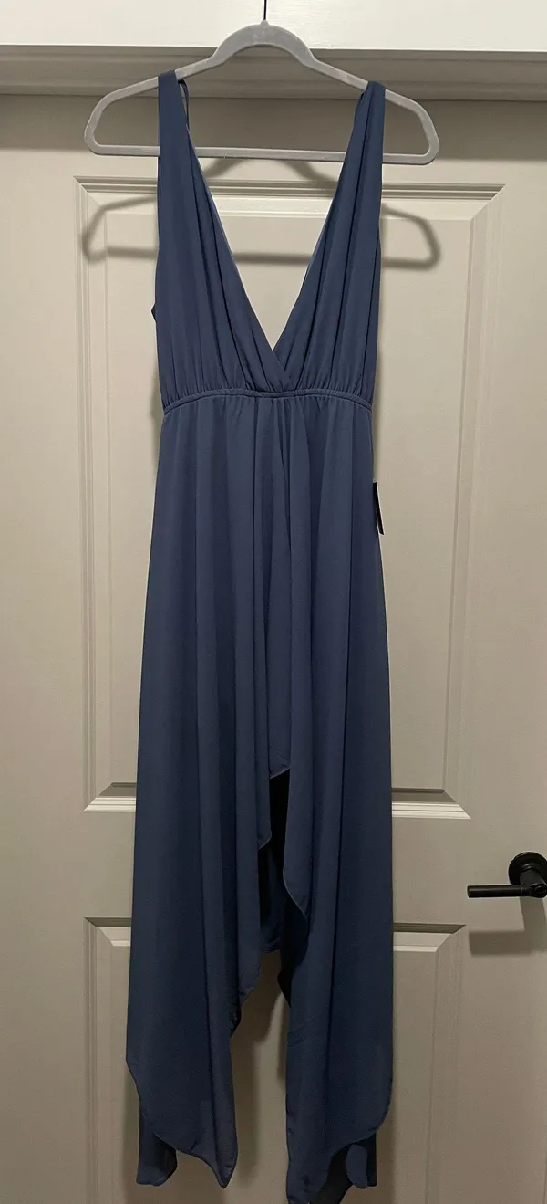 Lulus Denim Blue Dress - Image 4