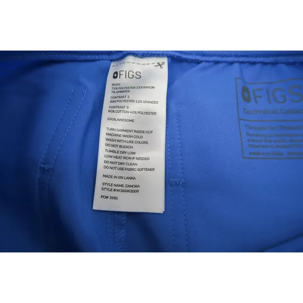 FIGS Zamora Jogger Scrub Pants Royal Blue Technical Collection XXS - Image 5
